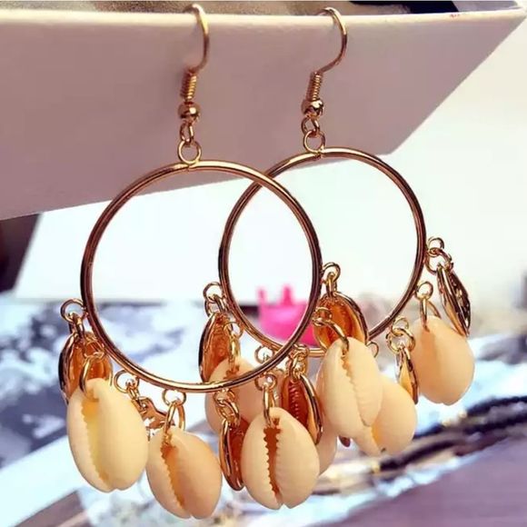 J. Crew Jewelry - NWOT Handmade shell earrings
